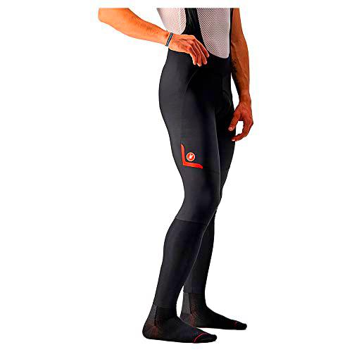 CASTELLI Rápida 5 Bibtight Leggings, Black/Red Reflex