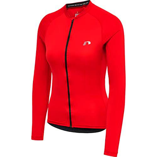 newline Womens Core Bike L/S Jersey Camisa, Mujer, Tango Red, 2XL