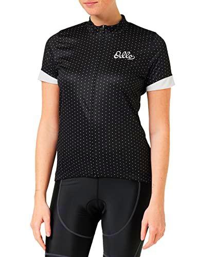 Odlo Mujer Camiseta de ciclismo con cremallera y estampado ESSENTIALS