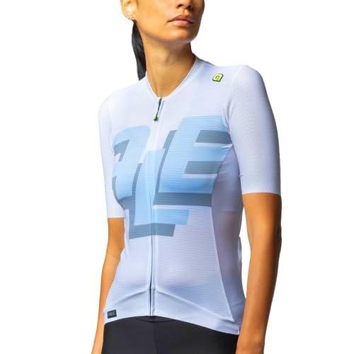 Alé Cycling Pr.e Megabyte Maillot de Ciclismo, Blanco