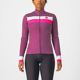 CASTELLI 4522547-014 VOLARE LS JERSEY Women's Sweatshirt Cyclamen/White-Pink Fluo M