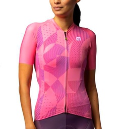 Alé Cycling Pragma Enjoy Camiseta de Manga Corta, Rosa