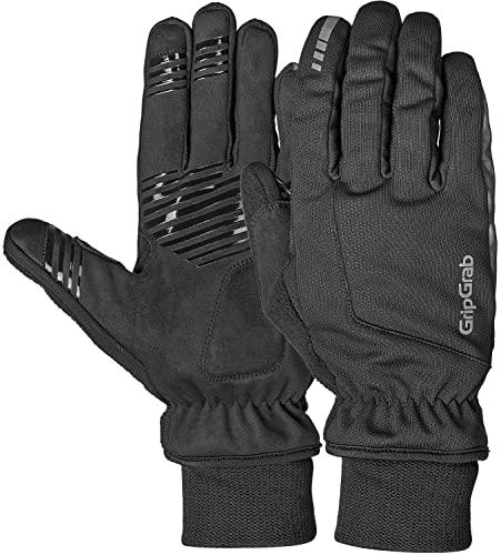 GripGrab Guantes de Ciclismo Windster 2 de Invierno Térmicos Cortavientos Bicicleta Acolchados Antideslizantes,Negro,XL