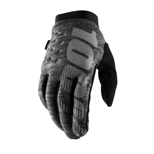 100% Brisker Cold Guantes, Unisex-Adult, Heather Grey, XL