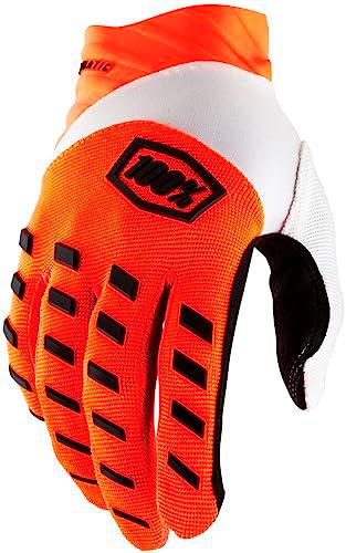 100% Guantes AIRMATIC 22, Sport, Naranja Fluor (Naranja), s