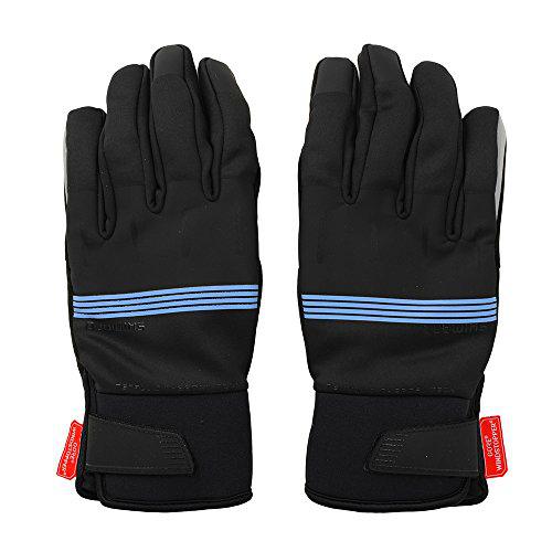 Shimano Termal Guantes Windstopper, Hombre, Negro/Azul, L