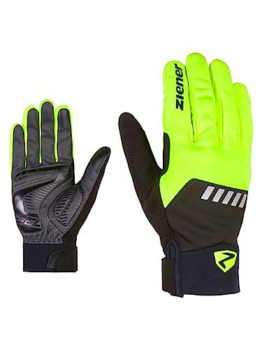 Ziener Dallen Touch Guantes Ciclismo, Hombres, Amarillo, 7,5