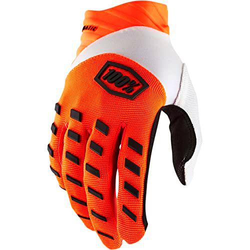 100% Guantes AIRMATIC 22, Sport, Naranja Fluor (Naranja), XL