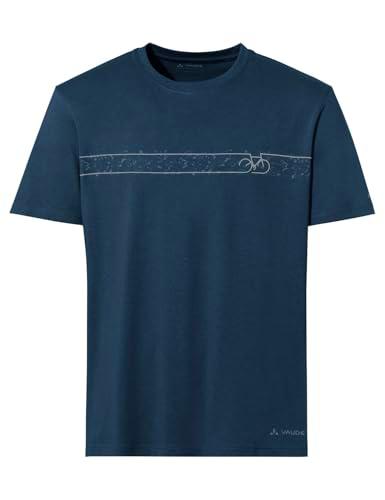 VAUDE Men's Cyclist T-Shirt V Camiseta, Dark Sea/Blue