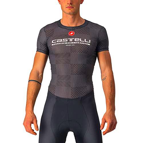 castelli Pro Mesh Bl Short Sleeve Camiseta, Hombre, Negro, L