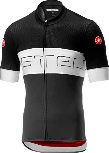 Castelli Prologo Vi Maglietta, Uomo, Black/Ivory/Dark Gray, S