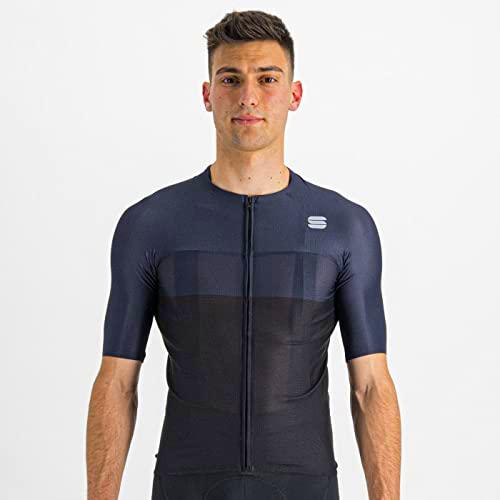 Sportful 1122004 Light Pro Jersey Sweatshirt Men's Black Galaxy Blue XL