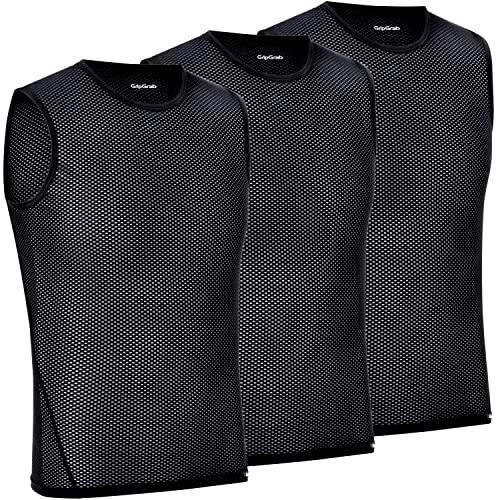 GripGrab Camiseta Interior Ciclismo Ultralight Pack 1 o 3ud Camiseta Tirantes Ciclismo Camiseta Interior Rejilla Segunda Piel Transpirable Camiseta Interior Ciclismo Verano