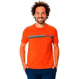 VAUDE Men's Cyclist T-Shirt V Camisetas, Glowing Red, S