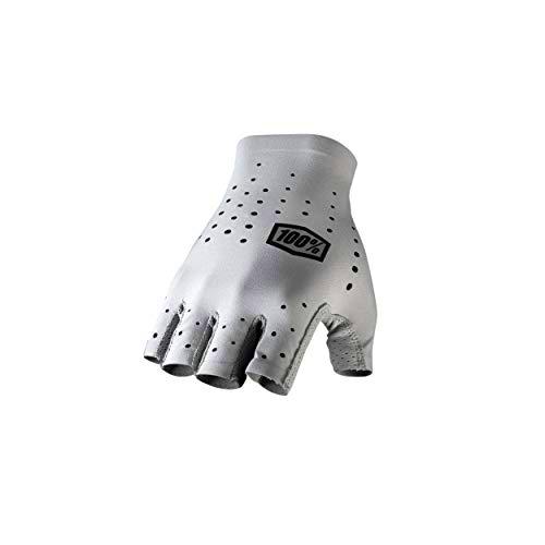 100% Sling Short Finger Gloves Grey SM Guantes, Hombres, Gris, S