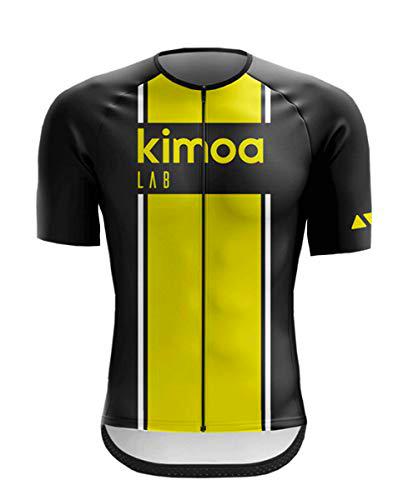 Kimoa Lab 02 Maillot, Unisex, Negro y Amarillo, Estandar