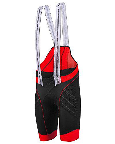 Santini Bcool - Culote de ciclismo para hombre, Rojo, 2XL