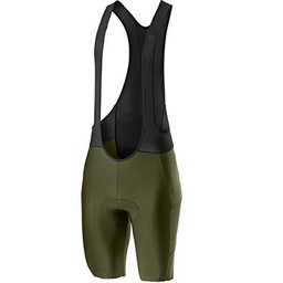 CASTELLI Unlimited BIBSHORT Pantalones Cortos, Verde Militar